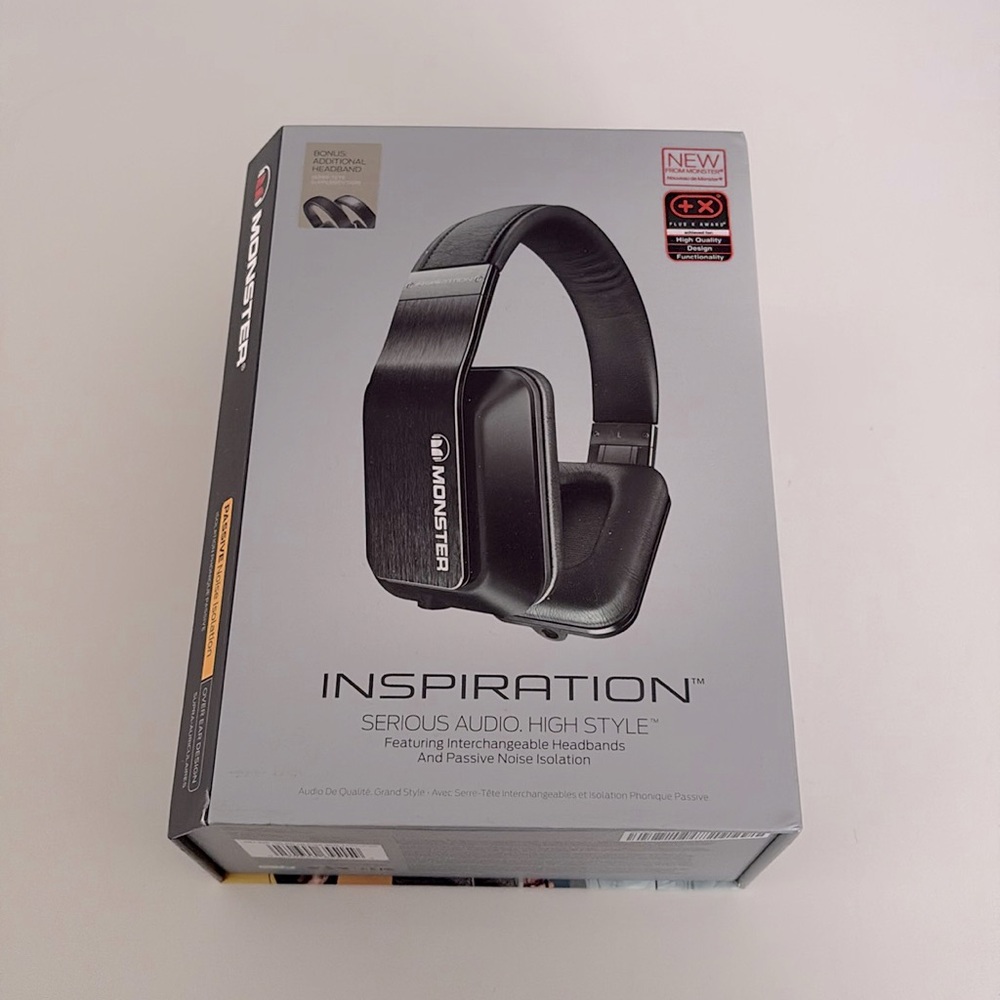 Monster Inspiration Passive Noise Isolation Headphones w/ additional headband
